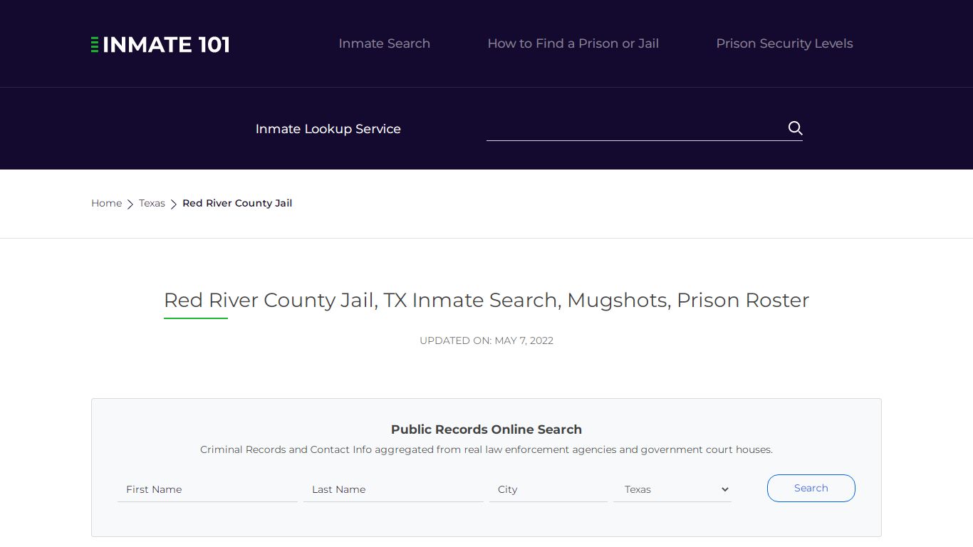 Red River County Jail, TX Inmate Search, Mugshots, Prison ...